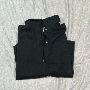 Cropped black sweater